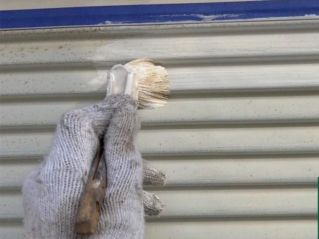 姫路市の雨戸の錆止め